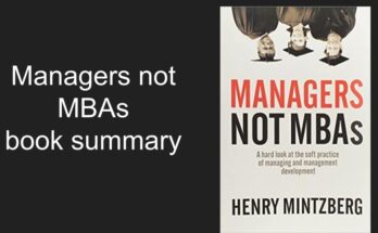 Managers not MBAs book summary