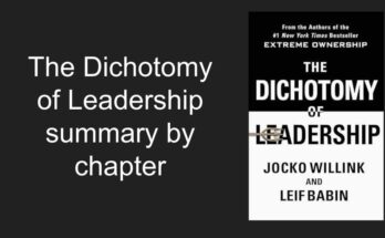 The dichotomy of leadership summary by chapter
